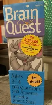 Brain Quest for Threes Q&A Cards: 300 Questions and Answers to Get a Smart Start
