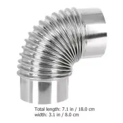 Flexible Elbow 90 Degree Stainless Steel Chimney Hole Stove Pipe Cover Flue