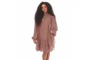 Hugo Womens/Ladies Kesura-1 Ruffled Dress (Black/Brown) (10 UK)