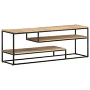 TV Cabinet 130x30x45 cm Rough Mango Wood vidaXL