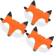Healifty Fox Masks for Non Woven Fabric Animal Party Favors Durable Lightweight Reusable for Birthday School Events Dress Up Parties