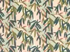 Villa Nova Abstract Painterly Leaf Print Fabric Pieris Hibiscus 5.50 yd V3383/01