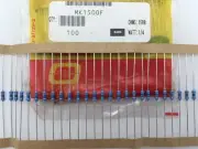 (100 pcs) MK1500F Ohmite, 1/4 Watt 150 Ohm 1%, Metal Film Resistor (Axial)