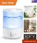 Humidifier for Bedroom Large Room,3L Air Humidifier for Home & Oil Diffuser &...