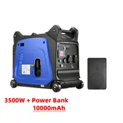 GENTRAX GTX3500 Portable Inverter Generator 3.5kW Max 3.2kW Rated + VoltX 10000mAh Power Bank