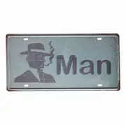2xtin Sign Man Metal Tin Sign Vintage Retro 150x300mm Man Cave Metal