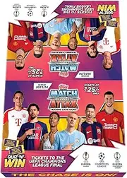 Topps UEFA Champions League Match Attax 23/24 Trading and Collectible Card Game(Flow Pack- Pack of 40)