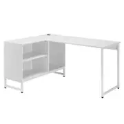 Camie Modern L-Shape Computer Working Home Office Desk Table 150cm White