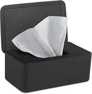 NATTHSWE Wet Wipes Dispenser Box, Baby Wipes Dispenser Toilet Wipes Dispenser Box Dry Tissue Box Cover Holder Keep Wipes Fresh with Lid Seal Dustproof Tissue Storage Box Case