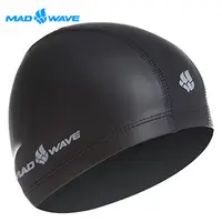 在飛比找PChome24h購物優惠-俄羅斯MADWAVE成人舒適彈性泳帽PUT COATED