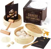 Original Chinese Soup Dumpling Steamer Kit | Bamboo Steamer Basket Set | Unique