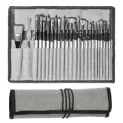 HTVRONT Acrylic Paint Brushes 25 PCS - Oil Paint Brushes for Acrylic/Oil/Wate...