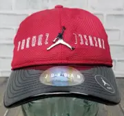 Nike Air Jordan YOUTH Silver Jumpman Logo RED Snapback Hat Cap NWT