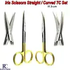 Surgical Tissue Sharp Iris Scissors TC Trimming Dissecting Dentist Instruments
