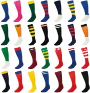 Footy Socks Pink Red Navy Royal Blue Black Football Socks +FREE Sports Socks