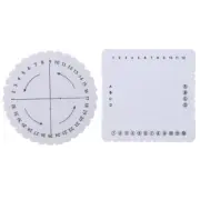 Braiding Plate 2pcs/set DIY Fine Thread Wire Beade Weave Accessories Supplies