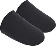 2 Pieces Neoprene Toe Warmers Thermal Foot Toe Socks Black Warmer Booties for Winter Sports
