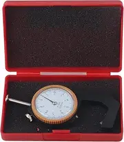 Thickness Gauge, Wear Resistant Aluminum Alloy Round Dial Gauge, Measuring Thickness Dial, Dial Caliper Gauge for Paper Pipe Sheet Metal (Pointed Toe: 5.4 X 4.4 X 2.6cm / 2.1 X 1.7 X 1in)