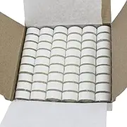Janome White Polyester Embroidery Bobbins, 80 Yds Each, 108 Count
