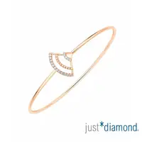 在飛比找momo購物網優惠-【Just Diamond】18K玫瑰金 永恆之舞 鑽石手環