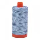 AURIFIL QUILT THREAD - 50 WT - 1422 yds #4669, Stonewash Blues Variegated