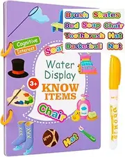 Paint with Water Coloring Books,Magic Doodle Painting Coloring Book - Reusable Water Pen Coloring Books for 3+ Years Preschool Boys, Girls, Toddler, Kids