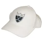 CCM Hockey Senior/Adult Structured Adjustable Golf Cap/Hat White OSFA