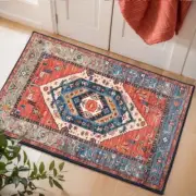 Boho Rugs for Entryway, 2x3 Rust Entryway Rug Non-Slip 2 x 3 feet Rust/Multi