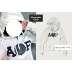 §上鉌嚴選 A&F ABERCROMBIE APPLIQUE LOGO GRAPHIC HOODIE 徽章連帽外套-白