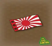 for Minifigure Flag WW2 World War 2 Rising Sun Japanese Flag Custom Cape Cloth