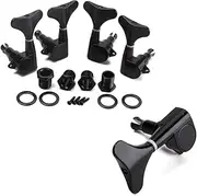 JOINPAYA Acoustic Electric Bass Tuning Pegs Set 4 Pc Sealed Guitar Tuning Pegs 2l2r Mounts Machine Heads for 4 String Bass Guitar