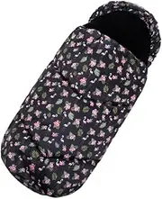 ERINGOGO Windproof for Stroller Multi Position Warm Bag with Surface Flamingo Pattern Easy Diaper Change Design for Cold Weather Outings