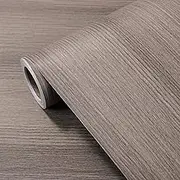 Wood Grain Contact Paper Peel & Stick, 1 Roll Wood Grain Wallpaper, 3D Effect Waterproof & Removable for Home Bathroom Bedroom Countertops & Cabinets Wall Decor(C,40cmx3m)