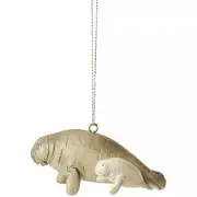 Manatee w/Baby Ornament