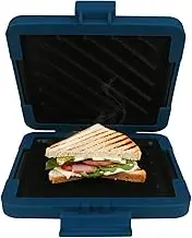 Laser Heatwave Tech Microwave Toastie Maker - Advanced Heatwave Technology, Non-Stick, Dishwasher Safe, Small Kitchen Appliance Alternative to Sandwich Press, Toaster, Waffle Maker (BLUE)