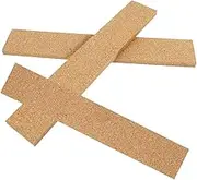 BUTIFULSIC 3pcs Self-Adhesive Cork Strips for Bulletins Memo Wall Stick Natural Frameless Cork Material for Home Office Use Easy Installation for Photos Notes