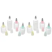 2x 8pc Mastercraft 290ml Bottle/Nozzle Cookie Cupcake Decorator Kit Baking Set
