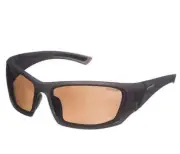 2X Prosafe ATACAMA POLARISED SAFETY SPECS Translucent Brown Frame, Coated Lens