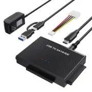 Hard Drive Reader SATA IDE to USB 3.0 Adapter, USB + Type C to External Hard ...