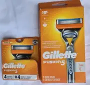 Gillette Fusion 5 Mens Razor 1 Handle and 5 Blade Refills