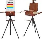 MEEDEN Plein Air Easel - Pochade Box with Travel Tripod - Portable Tabletop for Outdoor Painting - Multi-Functional French Ease for Outdoor Sketching