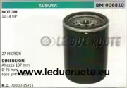 7000015211 Oil Filter Engine Kubota 11-14 HP 107x76 3/4 "