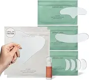 Dermaclara Face Patches Kit - Anti Wrinkle Patches for Forehead, Smile Lines, Silicone Anti-Wrinkle Reusable Pads, Up to 30 Uses - 1 Forehead, 4 Eye & Mouth, 1 Neck, 2 Chest & 1 Patch Prep Cleanser