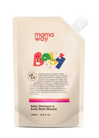 在飛比找Mamaway優惠-[媽媽餵] 嬰兒洗髮沐浴慕斯(1000ml補充包)