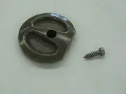 Round Screen Latch For Andersen 2 Panel Gliding Door, Stone with Screw