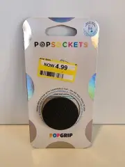 POPSOCKETS PopGrip Knurled Texture Black Phone Holder Black Textured Studded