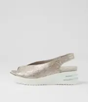 New Ziera Stowe Xw Argento Sparks Leather Sandals Womens Shoes Casual