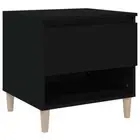 Wooden Bedside Table Drawers Storage Side Lamp Cabinet Bedroom Nightstand Black
