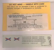 HERALD KING HO DECAL-CHATTAHOOCHEE INDUSTRIAL RY CABOOSE. - #720
