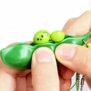 Fidget Toy Peas Squishy in a Pod Stress Anxiety Relief Keyring Toy UK